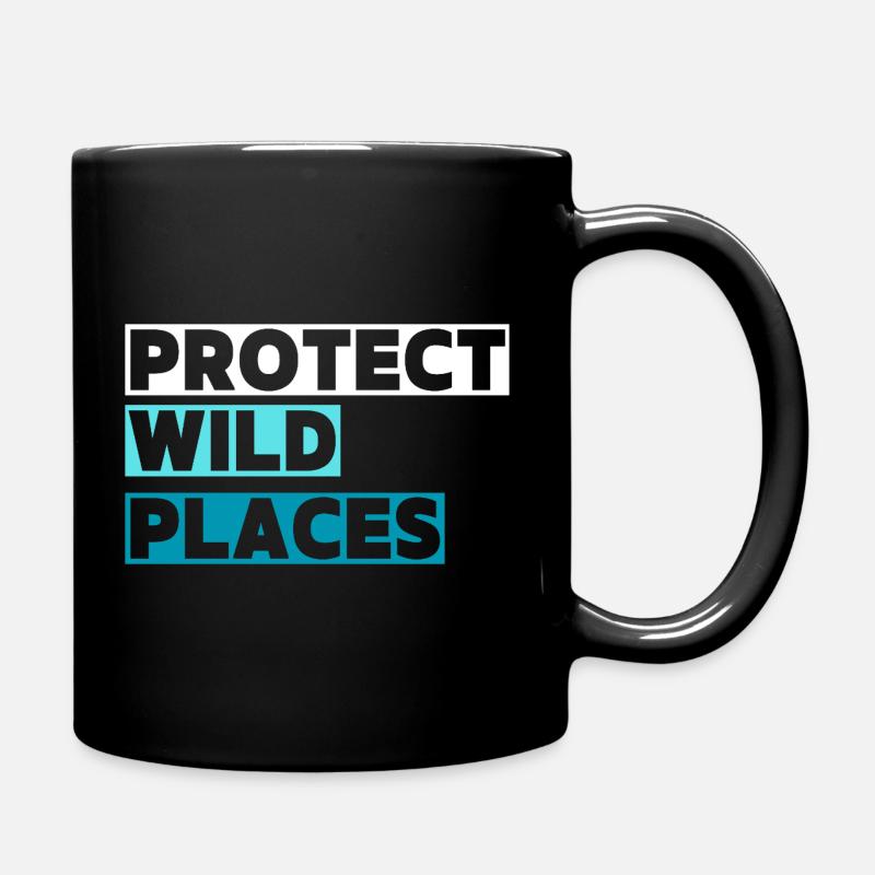 Wildnis- und Abenteuerschutz - Tasse einfarbig - Schwarz