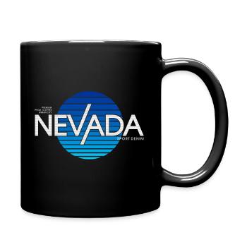 Nevada Sport Denim Design - Tasse einfarbig - Schwarz - Rechts