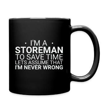 Storeman ne se trompe jamais - Mug uni - noir - Droite