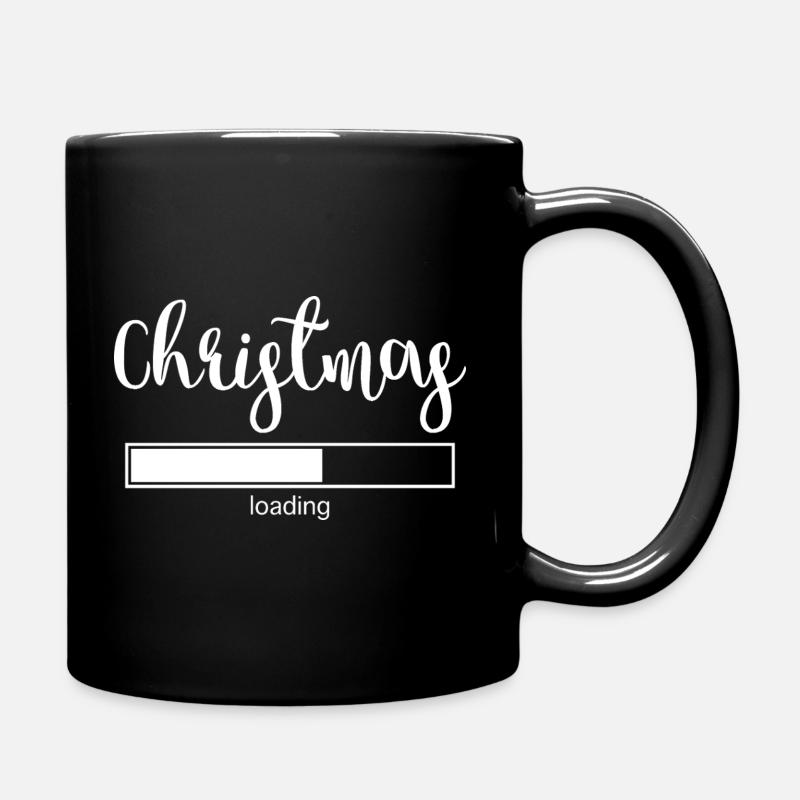 Christmas Loading - Tasse einfarbig - Schwarz