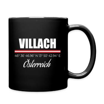 Villach - Tasse einfarbig - Schwarz - Rechts