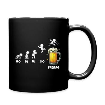 Friday Weekend Beer Lovers Beer Drinkers - Full Colour Mug - black - Right