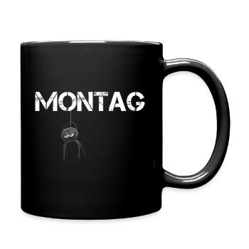 Araignée du lundi - Mug uni - noir - Droite