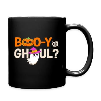 Halloween Gender Reveal - Full Colour Mug - black - Right