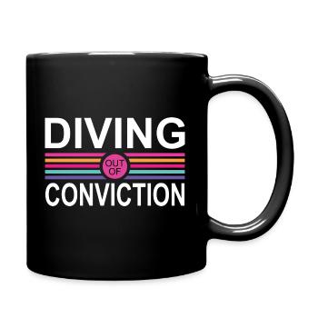 Diving Conviction - Full Colour Mug - black - Right