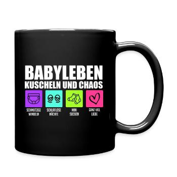 Future maman BABY LIFE CÂLIN ET CHAOS - Mug uni - noir - Droite