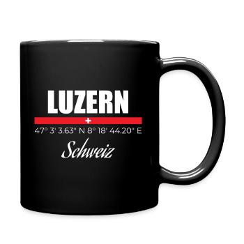 Luzern - Tasse einfarbig - Schwarz - Rechts