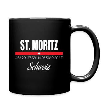 St. Moritz - Tasse einfarbig - Schwarz - Rechts