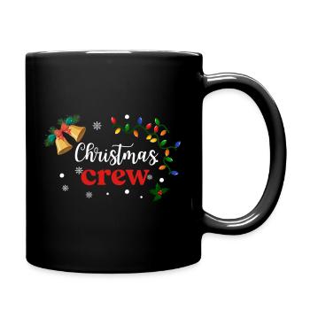 Weihnachts-Crew - Tasse einfarbig - Schwarz - Rechts
