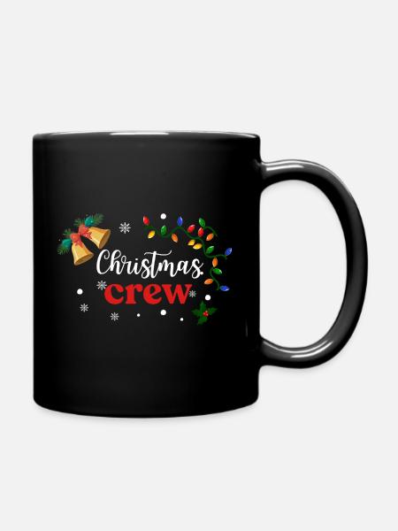 Weihnachts-Crew - Tasse einfarbig - Schwarz