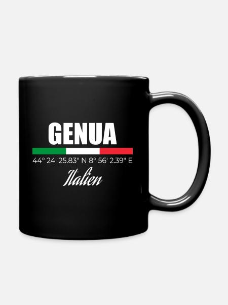 Genua - Tasse einfarbig - Schwarz