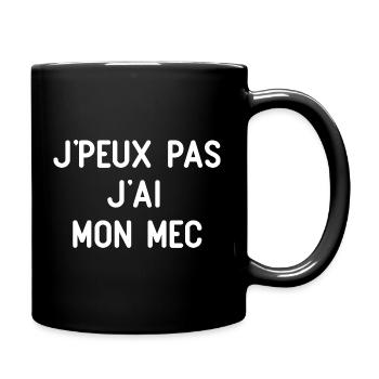 I Can't I Have My Boyfriend - Full Colour Mug - black - Right