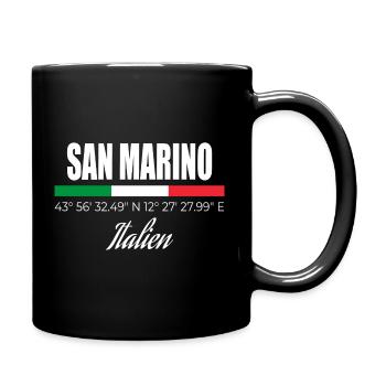 San Marino - Tasse einfarbig - Schwarz - Rechts