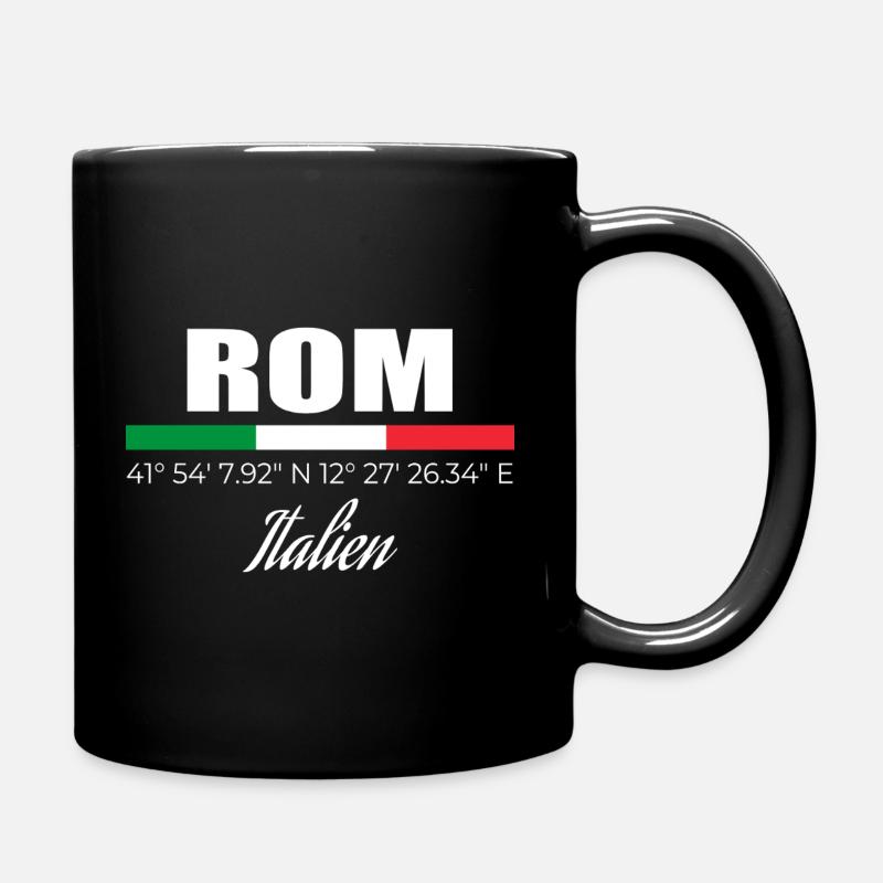 Rom - Tasse einfarbig - Schwarz