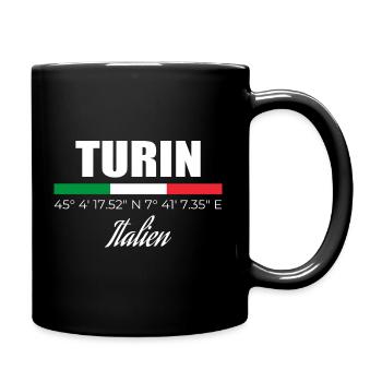 Turin - Tasse einfarbig - Schwarz - Rechts