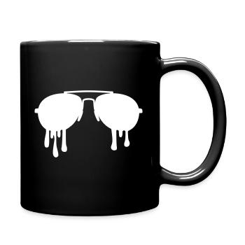 Sonnenbrille schmelzend – Aviator Cool Swag Design - Tasse einfarbig - Schwarz - Rechts