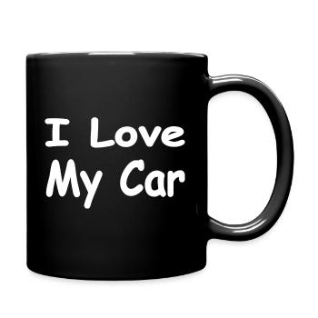 Auto - Tasse einfarbig - Schwarz - Rechts