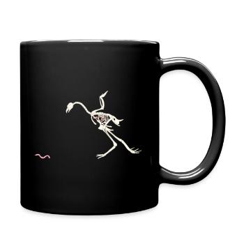 Free and Happy Shelled Hen - Full Colour Mug - black - Right