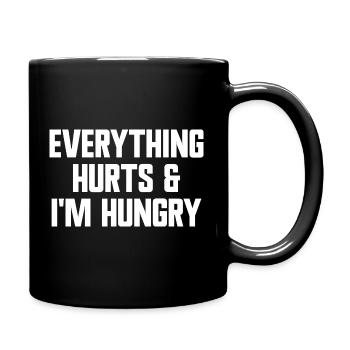Tout me fait mal et j’ai faim. Fun Workou - Mug uni - noir - Droite