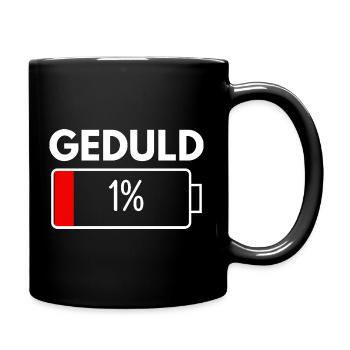 Patience 1 % Dictons drôles Sarcasme Ironie - Mug uni - noir - Droite