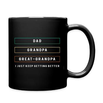 Papy Petit-fils Grand-père Grand-père - Mug uni - noir - Droite