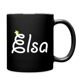 Elsa - Mug uni - noir - Droite