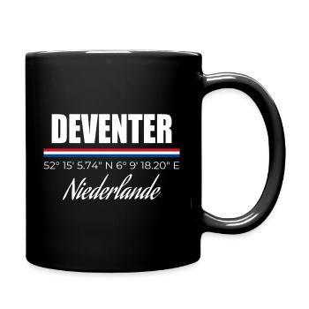 Deventer - Mug uni - noir - Droite