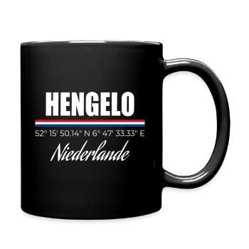 Hengelo - Tasse einfarbig - Schwarz - Rechts