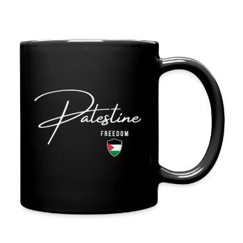 Palestinian Flag, I'm with Palestine - Full Colour Mug - black - Right