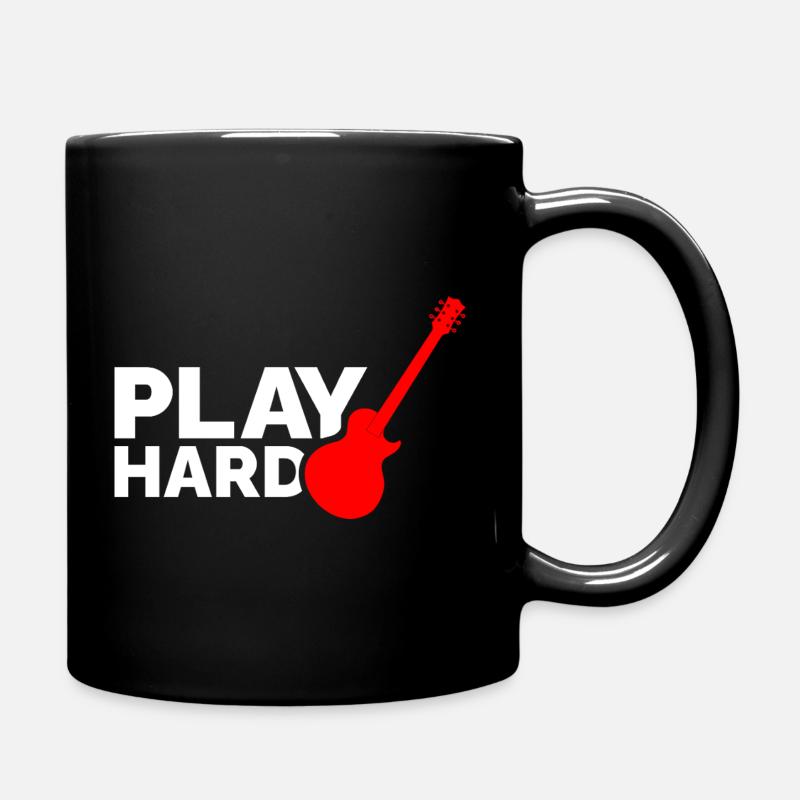 Play Hard - Tasse einfarbig - Schwarz