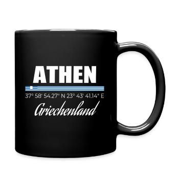 Athènes - Mug uni - noir - Droite