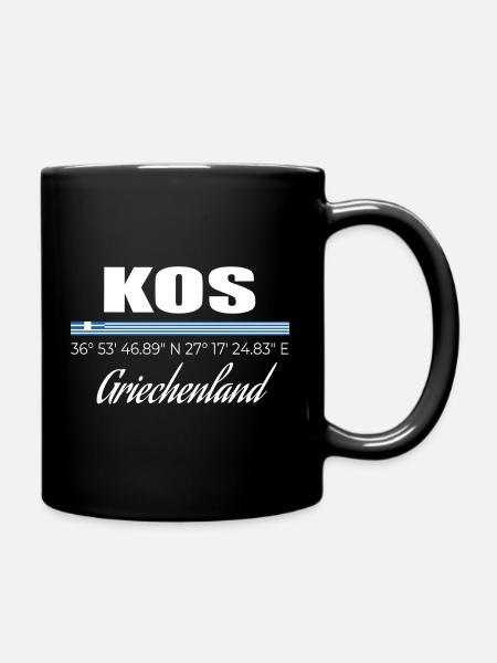 Kos - Full Colour Mug - black