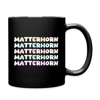Matterhorn as climbing - Full Colour Mug - black - Right