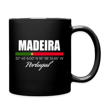 Madère - Mug uni - noir - Droite