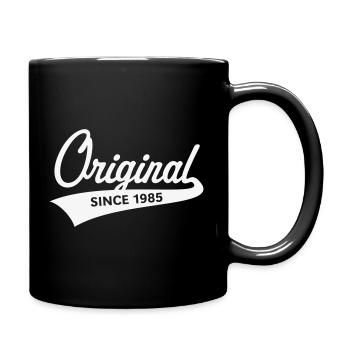 Original Since 1985 (Geburtsjahr, Geburtstag / W) - Tasse einfarbig - Schwarz - Rechts