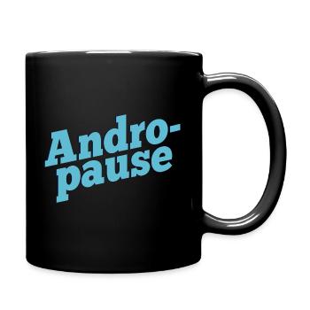 Wechseljahre Mann Andropause - Tasse einfarbig - Schwarz - Rechts