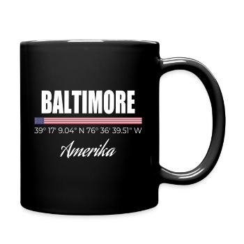 Baltimore - Full Colour Mug - black - Right