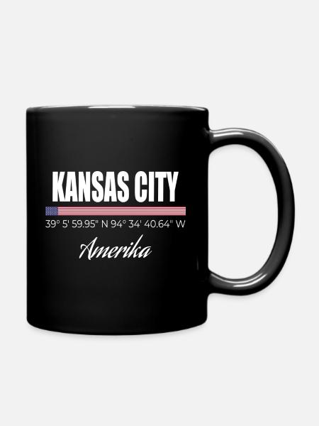 Kansas City - Full Colour Mug - black