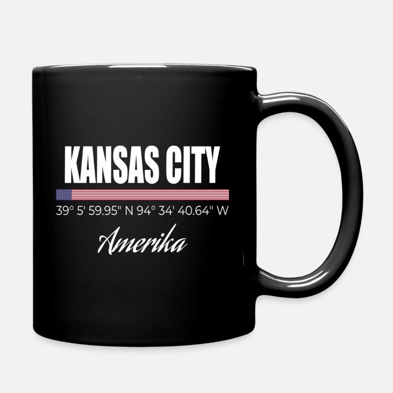 Kansas City - Full Colour Mug - black