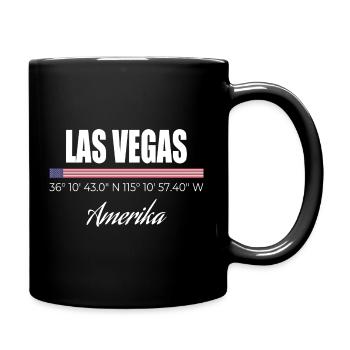 Las Vegas - Mug uni - noir - Droite