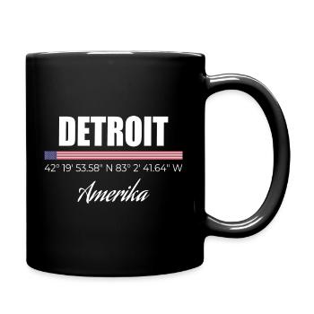Detroit - Mug uni - noir - Droite