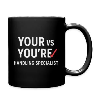 Grammaire Oxford Virgule Règles de la langue - Mug uni - noir - Droite