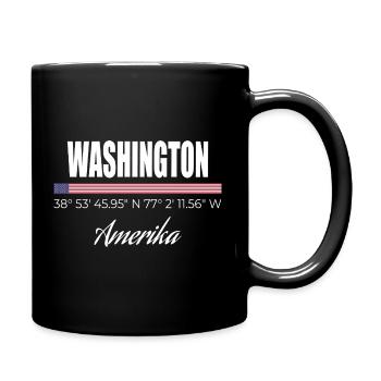 Washington - Mug uni - noir - Droite