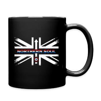 Northern Soul - Keep The Faith - Union Jack  - Full Colour Mug - black - Right