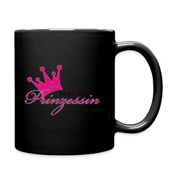 Je suis une princesse - Mug uni - noir - Droite