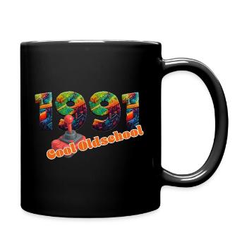 1991 – Digital Retro Gaming Design - Full Colour Mug - black - Right