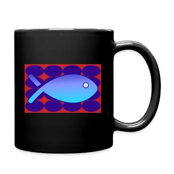 POISSON. SARDINE. POISSON D'AVRIL. MER. OCÉAN - Mug uni - noir - Droite