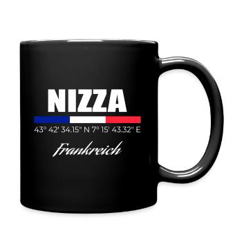 Nizza - Tasse einfarbig - Schwarz - Rechts