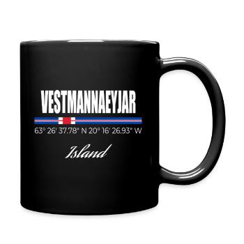 Vestmannaeyjar - Mug uni - noir - Droite