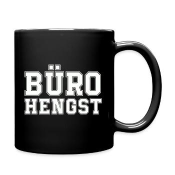 Büro Hengst - Tasse einfarbig - Schwarz - Rechts